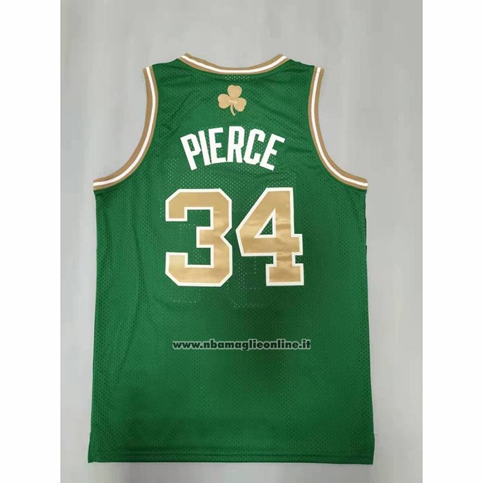 Maglia Boston Celtics Paul Pierce #34 Mitchell & Ness 2007-08 Verde